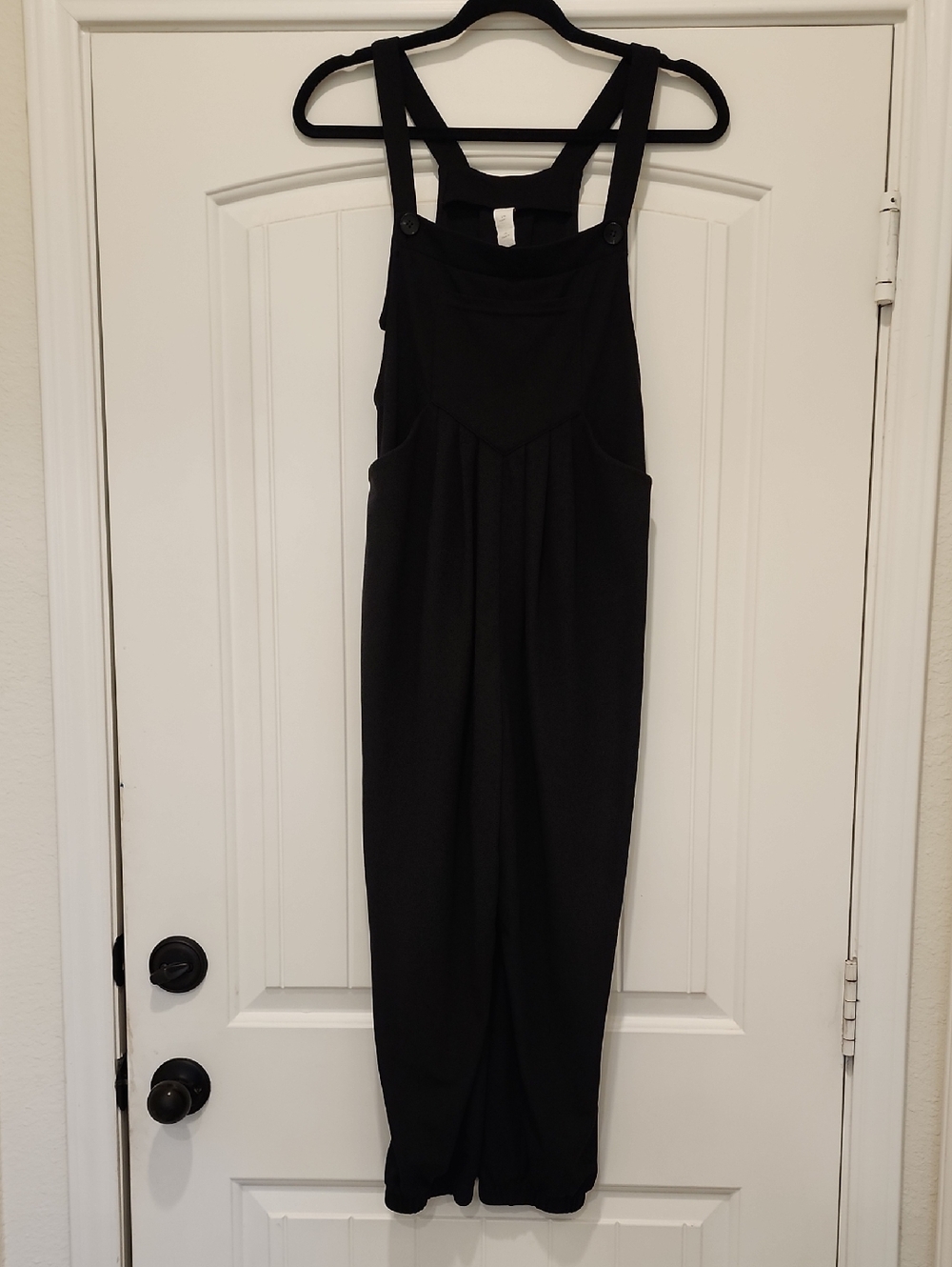 HALARA Black Ribbed Jumpsuit XS